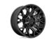 Fuel Wheels Reaction Gloss Black Milled 8-Lug Wheel; 24x12; -44mm Offset (03-09 RAM 3500 SRW)
