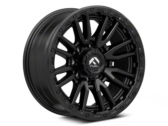 Fuel Wheels Rebel Matte Black 8-Lug Wheel; 20x9; 1mm Offset (03-09 RAM 3500 SRW)