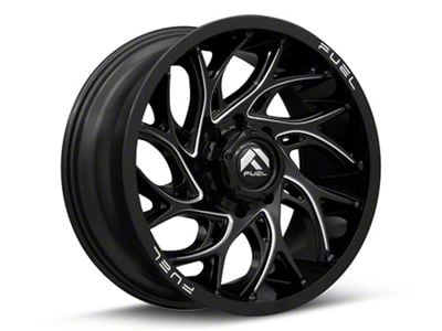 Fuel Wheels Runner Gloss Black Milled 8-Lug Wheel; 20x9; 1mm Offset (03-09 RAM 3500 SRW)