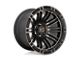 Fuel Wheels Saber Gloss Black Milled 8-Lug Wheel; 24x12; -44mm Offset (03-09 RAM 3500 SRW)