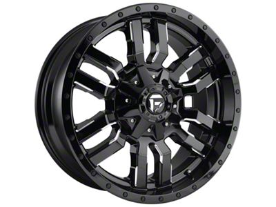 Fuel Wheels Sledge Gloss Black Milled 8-Lug Wheel; 20x9; 1mm Offset (03-09 RAM 3500 SRW)