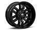 Fuel Wheels Sledge Gloss and Matte Black 8-Lug Wheel; 20x10; -18mm Offset (03-09 RAM 3500 SRW)