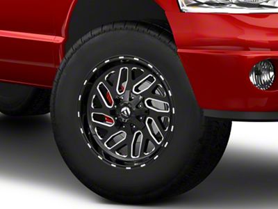 Fuel Wheels Triton Gloss Black Milled 8-Lug Wheel; 18x9; -12mm Offset (03-09 RAM 3500 SRW)