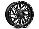 Fuel Wheels Triton Gloss Black Milled 8-Lug Wheel; 18x9; -12mm Offset (03-09 RAM 3500 SRW)