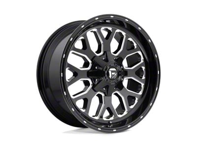 Fuel Wheels Titan Gloss Black Milled 6-Lug Wheel; 20x10; -18mm Offset (04-08 F-150)