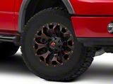 Fuel Wheels Assault Matte Black Red Milled 6-Lug Wheel; 17x9; 2mm Offset (04-08 F-150)