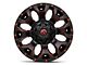 Fuel Wheels Assault Matte Black Red Milled 6-Lug Wheel; 17x9; 2mm Offset (04-08 F-150)