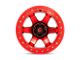 Fuel Wheels Block Beadlock Candy Red with Candy Red Ring 6-Lug Wheel; 17x9; -15mm Offset (04-08 F-150)