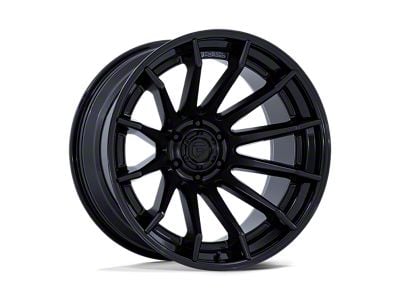 Fuel Wheels Burn Matte Black with Gloss Black Lip 6-Lug Wheel; 20x9; 1mm Offset (04-08 F-150)