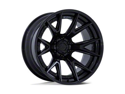 Fuel Wheels Catalyst Matte Black with Gloss Black Lip 6-Lug Wheel; 20x9; 20mm Offset (04-08 F-150)