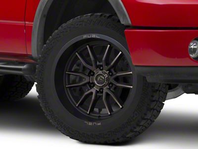 Fuel Wheels Clash Matte Black Double Dark Tint 6-Lug Wheel; 24x12; -44mm Offset (04-08 F-150)