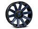 Fuel Wheels Contra Gloss Black with Blue Tinted Clear 6-Lug Wheel; 20x10; -19mm Offset (04-08 F-150)