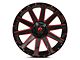 Fuel Wheels Contra Gloss Black with Red Tint 6-Lug Wheel; 22x10; -19mm Offset (04-08 F-150)