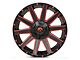 Fuel Wheels Contra Gloss Black with Red Tinted Clear 6-Lug Wheel; 20x9; 20mm Offset (04-08 F-150)