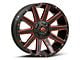 Fuel Wheels Contra Gloss Black with Red Tinted Clear 6-Lug Wheel; 20x9; 20mm Offset (04-08 F-150)