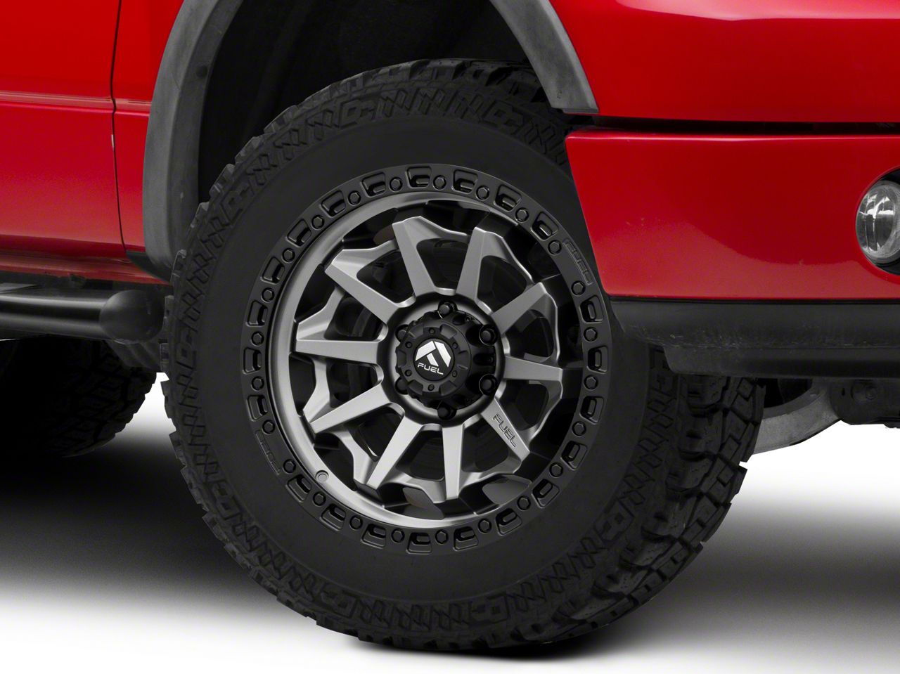 Fuel Wheels F-150 Covert Matte Gunmetal with Black Bead Ring 6-Lug ...