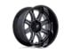 Fuel Wheels Darkstar Matte Gunmetal with Black Lip 6-Lug Wheel; 20x9; 1mm Offset (04-08 F-150)