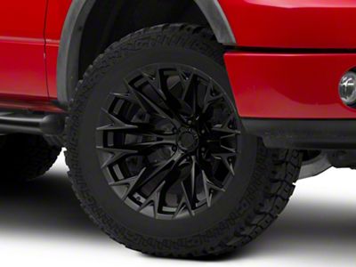 Fuel Wheels Flame Blackout 6-Lug Wheel; 20x9; 20mm Offset (04-08 F-150)