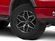 Fuel Wheels Flux Gloss Black Brushed with Gray Tint 6-Lug Wheel; 18x9; 1mm Offset (04-08 F-150)