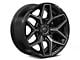 Fuel Wheels Flux Gloss Black Brushed with Gray Tint 6-Lug Wheel; 18x9; 1mm Offset (04-08 F-150)