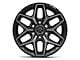 Fuel Wheels Flux Gloss Black Brushed with Gray Tint 6-Lug Wheel; 18x9; 1mm Offset (04-08 F-150)