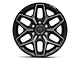 Fuel Wheels Flux Gloss Black Brushed with Gray Tint 6-Lug Wheel; 18x9; 20mm Offset (04-08 F-150)