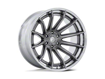 Fuel Wheels Fusion Forged Burn Platinum with Chrome Lip 6-Lug Wheel; 24x12; -44mm Offset (04-08 F-150)