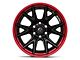 Fuel Wheels Fusion Forged Catalyst Matte Black with Candy Red Lip 6-Lug Wheel; 22x10; -18mm Offset (04-08 F-150)