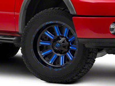 Fuel Wheels Hardline Gloss Black with Blue Tinted Clear 6-Lug Wheel; 20x10; -19mm Offset (04-08 F-150)