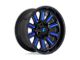 Fuel Wheels Hardline Gloss Black with Blue Tinted Clear 6-Lug Wheel; 22x12; -45mm Offset (04-08 F-150)