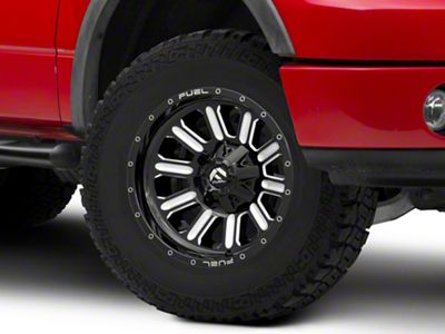 Fuel Wheels Hardline Gloss Black Milled 6-Lug Wheel; 18x9; 20mm Offset (04-08 F-150)