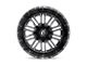 Fuel Wheels Hardline Gloss Black Milled 6-Lug Wheel; 17x9; -12mm Offset (04-08 F-150)