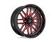 Fuel Wheels Ignite Gloss Black with Red Tinted Clear 6-Lug Wheel; 20x9; 1mm Offset (04-08 F-150)