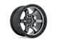 Fuel Wheels Kicker Matte Gunmetal with Black Bead Ring 6-Lug Wheel; 20x10; -18mm Offset (04-08 F-150)