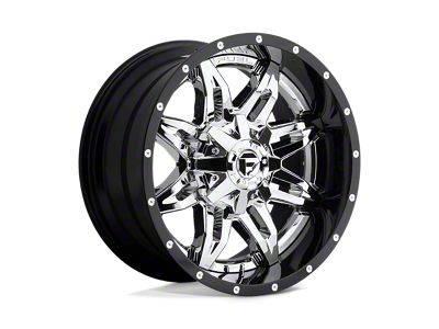 Fuel Wheels Lethal Chrome with Gloss Black Lip 6-Lug Wheel; 20x12; -44mm Offset (04-08 F-150)