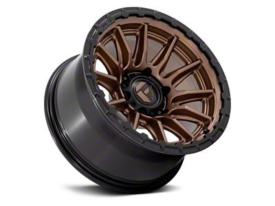 Fuel Wheels Piston Matte Bronze with Gloss Black Lip 6-Lug Wheel; 20x9; 1mm Offset (04-08 F-150)