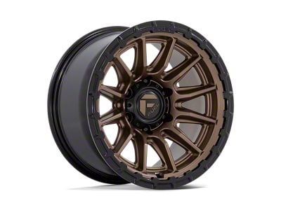 Fuel Wheels Piston Matte Bronze with Gloss Black Lip 6-Lug Wheel; 22x10; -18mm Offset (04-08 F-150)