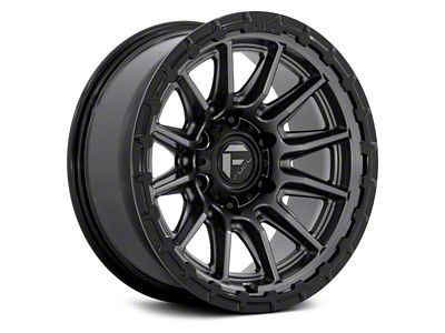 Fuel Wheels Piston Matte Gunmetal with Gloss Black Lip 6-Lug Wheel; 20x10; -18mm Offset (04-08 F-150)