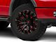 Fuel Wheels Quake Gloss Black Milled with Red Accents 6-Lug Wheel; 20x10; -18mm Offset (04-08 F-150)