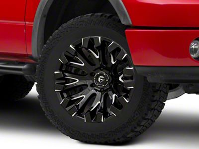 Fuel Wheels Quake Gloss Black Milled 6-Lug Wheel; 20x10; -18mm Offset (04-08 F-150)