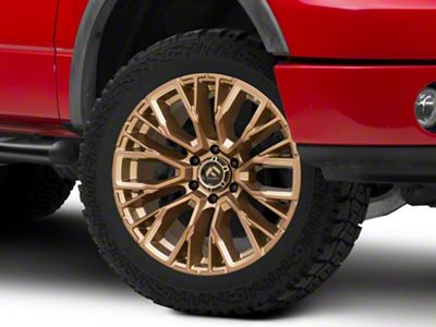 Fuel Wheels Rebar Platinum Bronze Milled 6-Lug Wheel; 22x12; -44mm Offset (04-08 F-150)