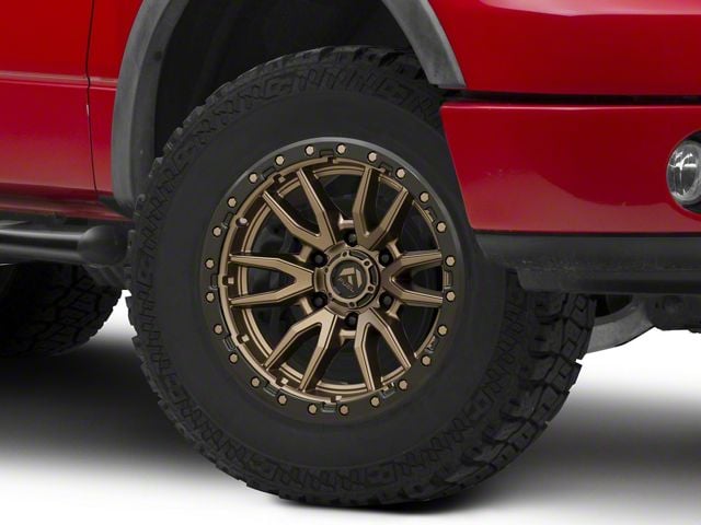 Fuel Wheels Rebel Matte Bronze with Black Bead Ring 6-Lug Wheel; 18x9; -12mm Offset (04-08 F-150)