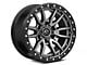 Fuel Wheels Rebel Matte Gunmetal with Black Bead Ring 6-Lug Wheel; 18x9; -12mm Offset (04-08 F-150)