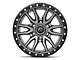 Fuel Wheels Rebel Matte Gunmetal with Black Bead Ring 6-Lug Wheel; 18x9; -12mm Offset (04-08 F-150)