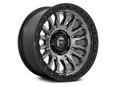 Fuel Wheels Rincon Matte Gunmetal with Black Lip 6-Lug Wheel; 17x9; 1mm Offset (04-08 F-150)