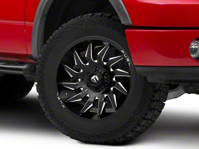 Fuel Wheels Saber Gloss Black Milled 6-Lug Wheel; 20x9; 1mm Offset (04-08 F-150)