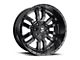 Fuel Wheels Sledge Matte Black Gloss Black Lip 6-Lug Wheel; 17x9; 2mm Offset (04-08 F-150)