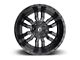 Fuel Wheels Sledge Matte Black Gloss Black Lip 6-Lug Wheel; 17x9; 2mm Offset (04-08 F-150)