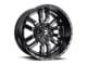 Fuel Wheels Sledge Matte Black Gloss Black Lip 6-Lug Wheel; 24x12; -44mm Offset (04-08 F-150)