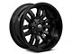 Fuel Wheels Sledge Matte Black with Gloss Black Lip 6-Lug Wheel; 20x12; -45mm Offset (04-08 F-150)